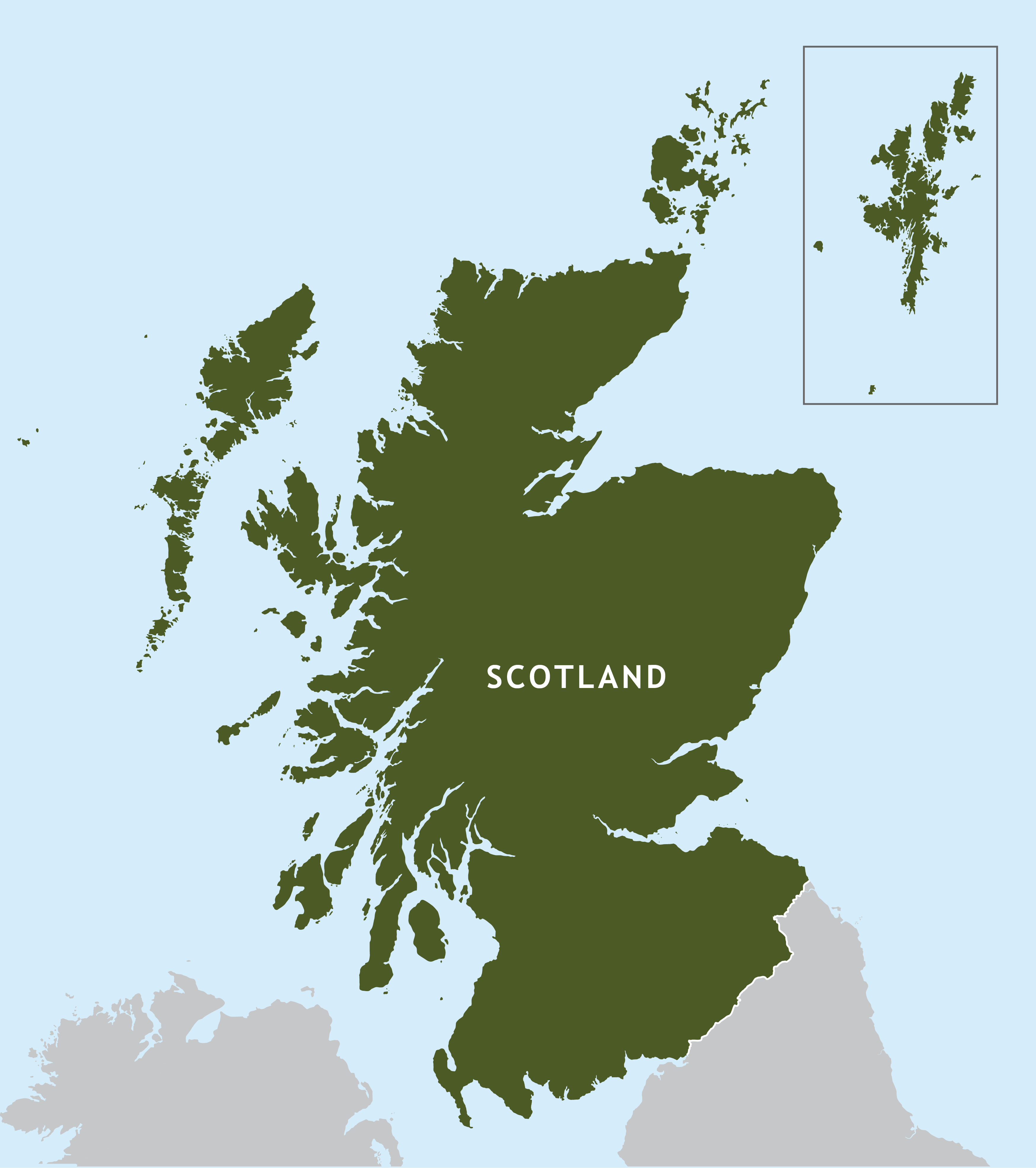 map of scotland